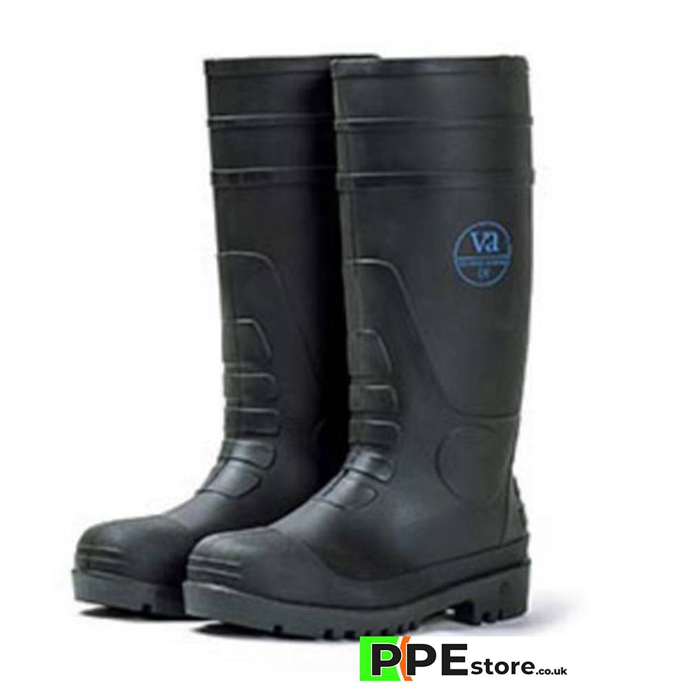 Black Safety Wellington Boot PPE Store